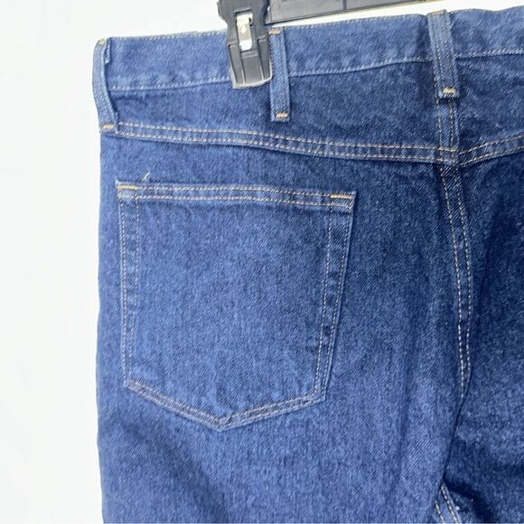 RUSTLER x WRANGLER 38 x 30 Vintage Dark Wash Regular Fit Four Pocket Jeans - Picture 6 of 13